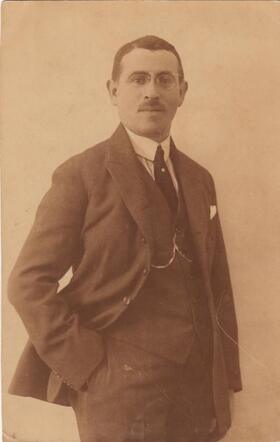 Moses Barsam in Wenen, 1921