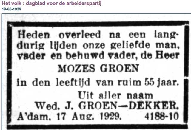 Mozes Groen