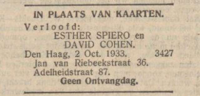 Bron: Nieuw Israelitisch weekblad 4-10-1933
