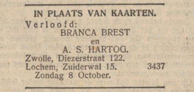 Bron: Nieuw Israelitisch weekblad 4-10-1933