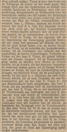Inwijding van de synagoge van Rechouwous.