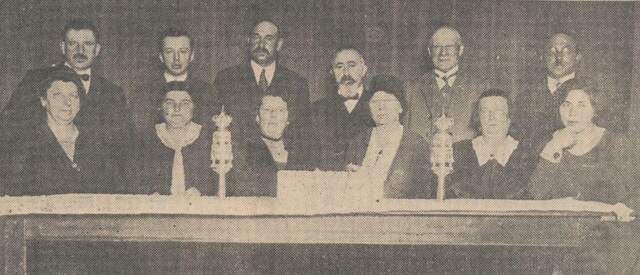 Het bestuur van damesafdeling in 1930