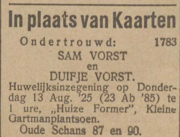 Ondertrouw (aankondiging).