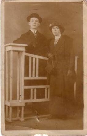 Isaac Cohen en Vrouwtje Cohen -Zwart 1919