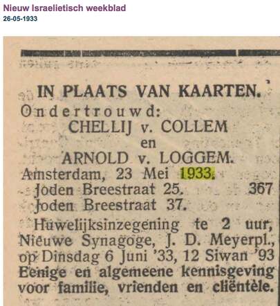 Ondertrouwd Rachel van Collem en Arnold van Loggem