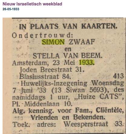 Ondertrouwd Simon Zwaaf en Esther van Beem