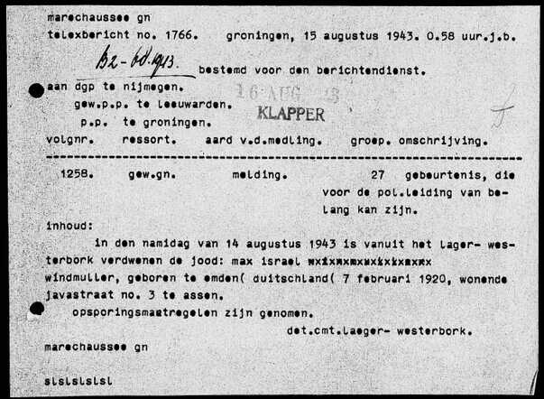 Ontvluchting Max Windmüller