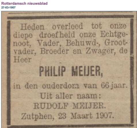 overlijden Philip Meijer