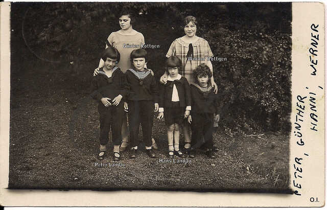 Peter Landau, Margot Goldschmidt, Günther Röttgen, Hans Landau & Werner Röttgen