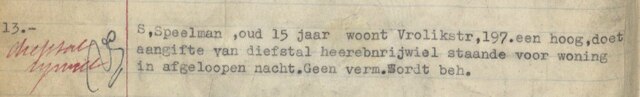 Politierapperten 40-45 SAA Sally Speelman 21-7-1926  26-3-1943