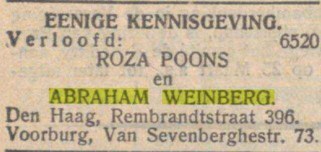 Verlovingsaankondiging