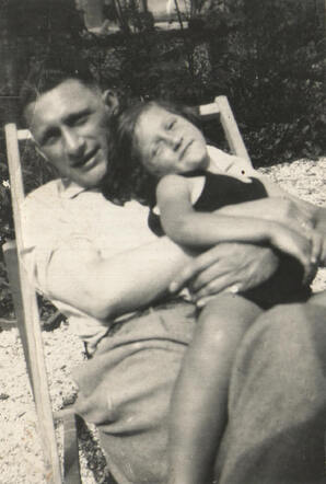 Helena Rabbie with her father Isaac Rabbie