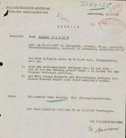 Rapport JZ-11-12-1942-Hijman Konijn-aanklacht