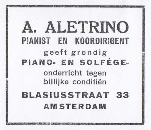 Advertentie.