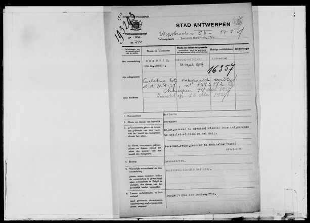 Dossier Antwerpse Vreemdelingenpolitie, pagina 3