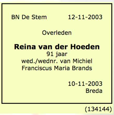 Reina Brands-van der Hoeden