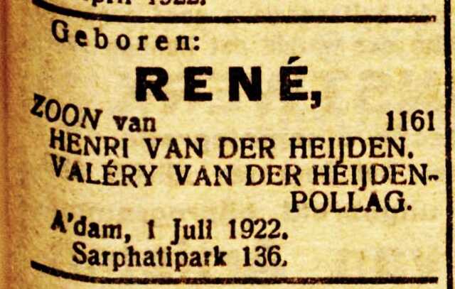 René van der Heijden geboren NIG
