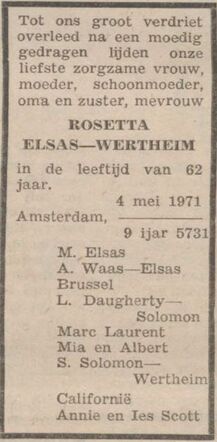 Rosetta Elsas-Wertheim