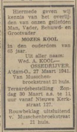 De Courant Het nieuws van den Dag 29 maart 1941