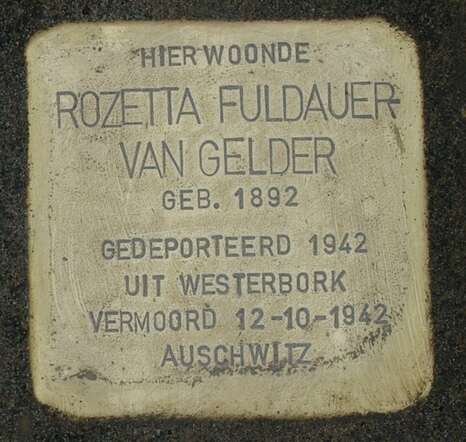 Stolperstein, gelegd op vrijdag 13 februari 2015 in Aalten, Eerste Broekdijk 51, door Gunter Demnig
