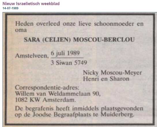 Sara Moscou-Berclou