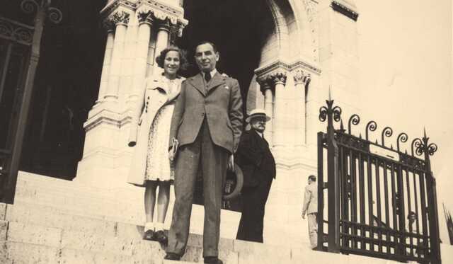 Jacob Weijl met zijn dochter Sara Margot, ongeveer 1939.