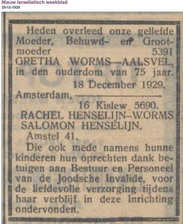 Margaretha Worms-Aalsvel