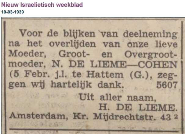 Hanna de Lieme-Cohen