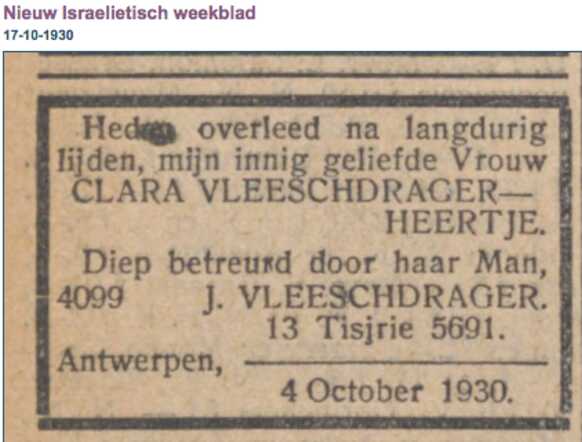 Clara Vleeschdrager-Heertje