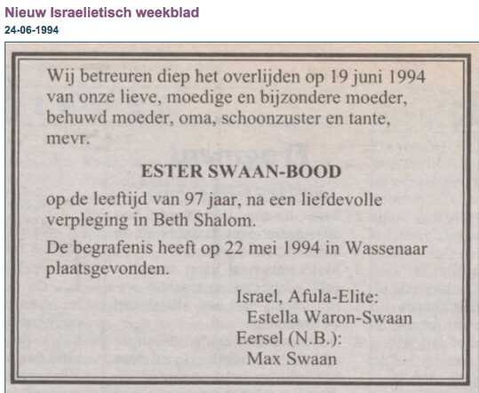 Ester Swaan-Bood