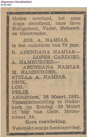Joseph Abendana Namias