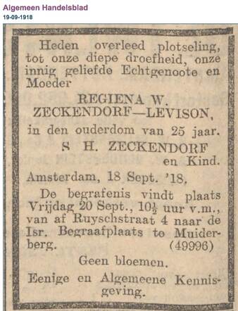 Regina Zeckendorf-Willemina Levison