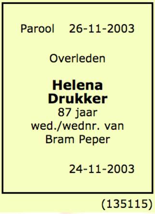 Helena Peper-Drukker