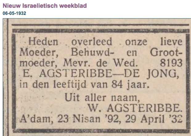 Elisabeth Agsteribbe-de Jong