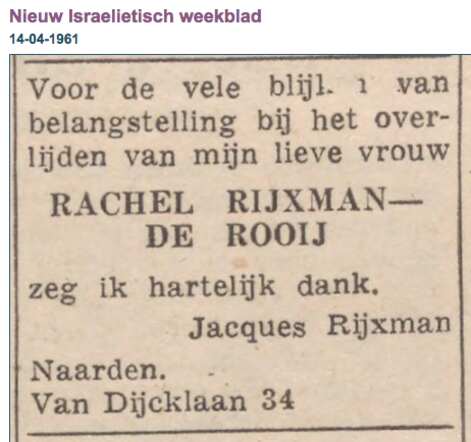 Rachel Rijxman - de Rooij