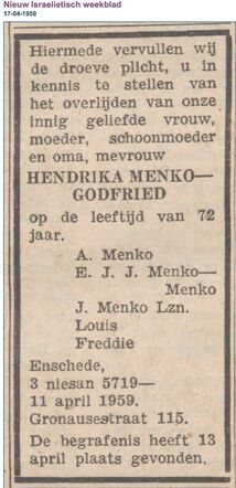 Henderika Menko-Godfried