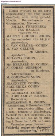 Emilia Frederika Cohen-van Raalte