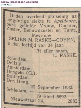 Sjearlina Mina Raske-Cohen