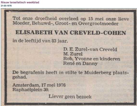 Elisabeth van Creveld-Cohen