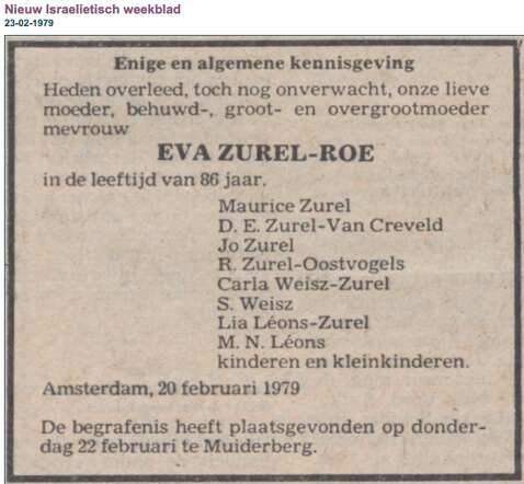 Eva Zurel-Roe