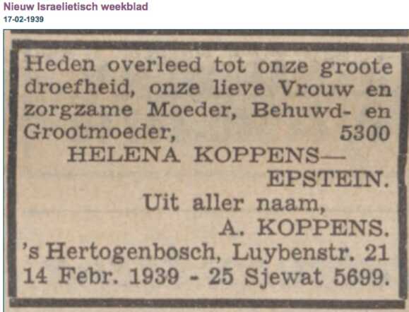 Helene Koppens-Epstein