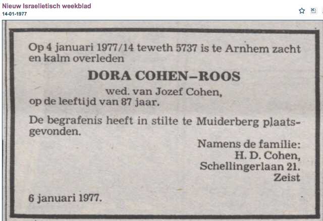 Dora Cohen-Roos