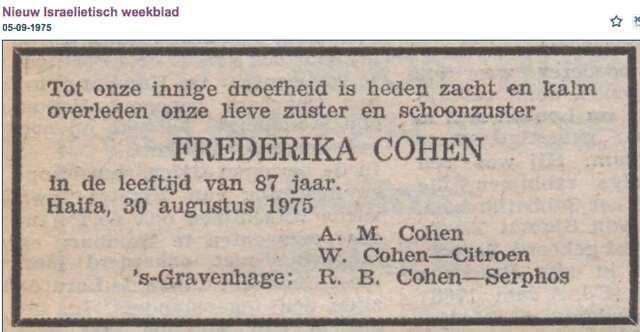 Frederika Cohen