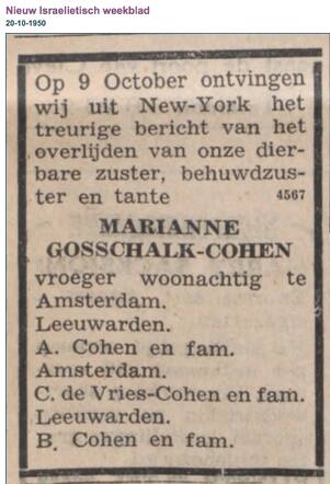 Marianna Gosschalk-Cohen