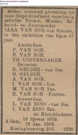 Saartje van Son-van Gelder