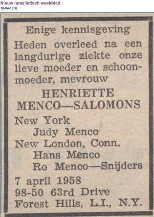 Henriette Menco-Salomons