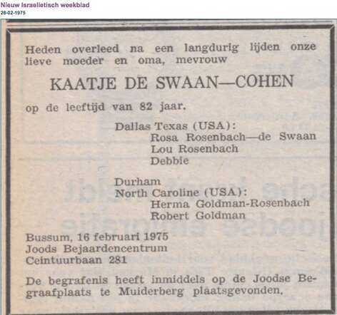 Kaatje de Swaan-Cohen