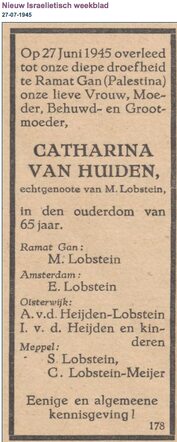 Catharina Lobstein-van Huiden