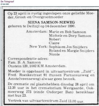 Siena Samson-Nieweg