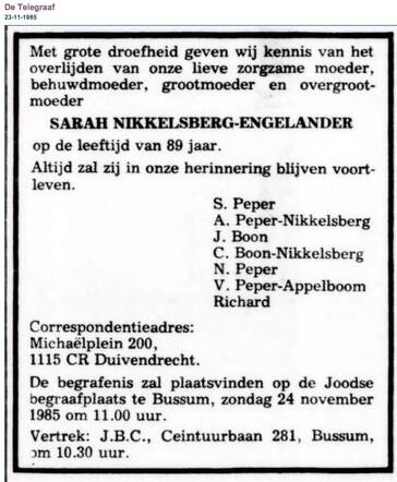 Sara Nikkelsberg-Engelander